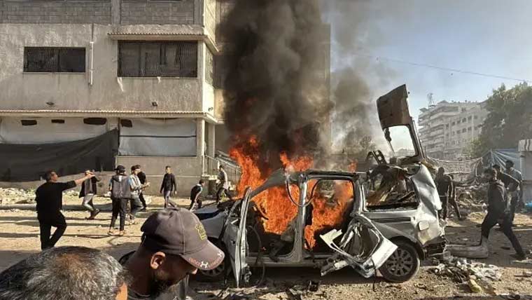اسرائیل کے جنگ بندی توڑ کر فضائی حملے ،9فلسطینی شہید