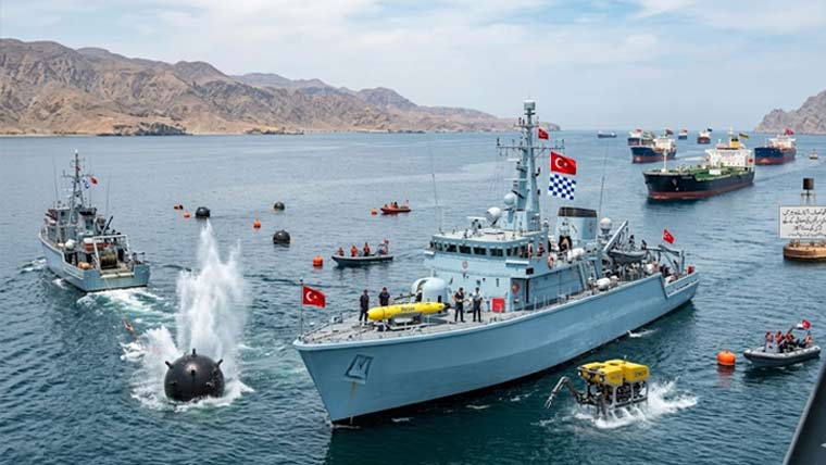 ترکیہ کی آبنائے ہرمز میں بارودی  سرنگیں صاف کرنے کی پیشکش