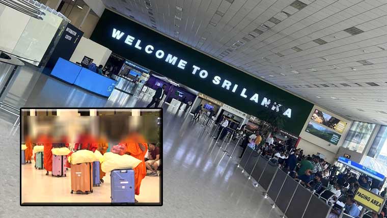 سری لنکا :ہوائی اڈے پر 22  راہب گرفتار،110کلو بھنگ بر آمد
