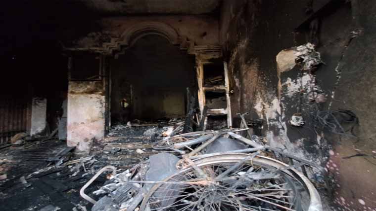  گھر میں شارٹ سرکٹ سے  آتشزدگی ،معمر خاتون جل کر جاں بحق 