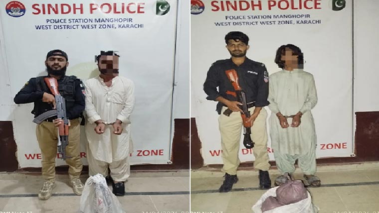 منگھوپیر پولیس کی کارروائی ،غیر ملکی گٹکا فروخت کرنے والے دو ملزمان گرفتار