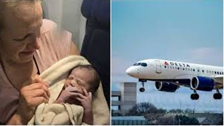 پورٹ لینڈ :ڈیلفٹا ائیر لائن  کی پرواز میں بچے کی پیدائش 
