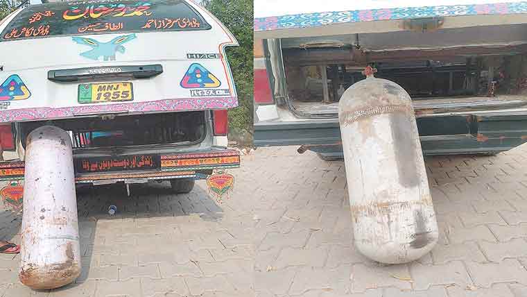 غیر قانونی سلنڈروں کا استعمال ،38گاڑیاں بند