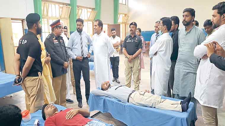  تھیلیسیمیا کا شکار بچوں سے اظہار یکجہتی کیلئے بلڈکیمپ کا انعقاد 