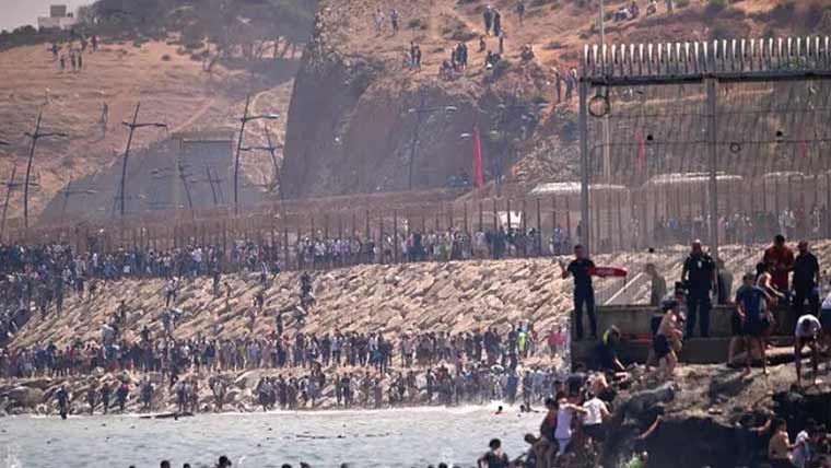 مراکش سے 60ہزار تارکین وطن سپین میں داخل ،34جاں بحق