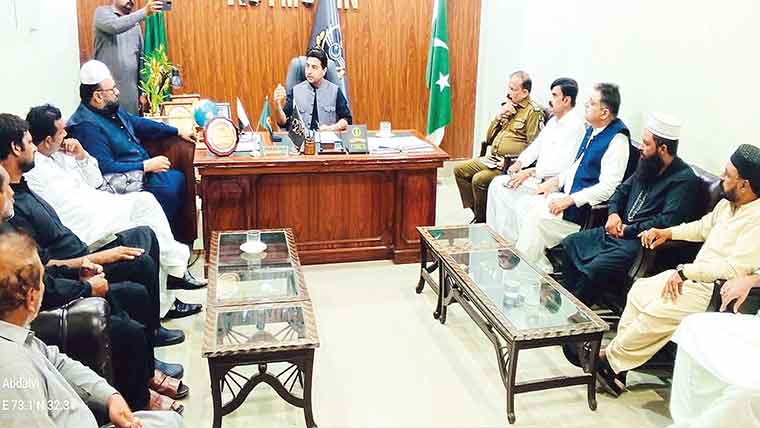 کوٹ مومن:امن کمیٹی کا اجلاس ،جلوسوں کے انتظامات کا جائزہ