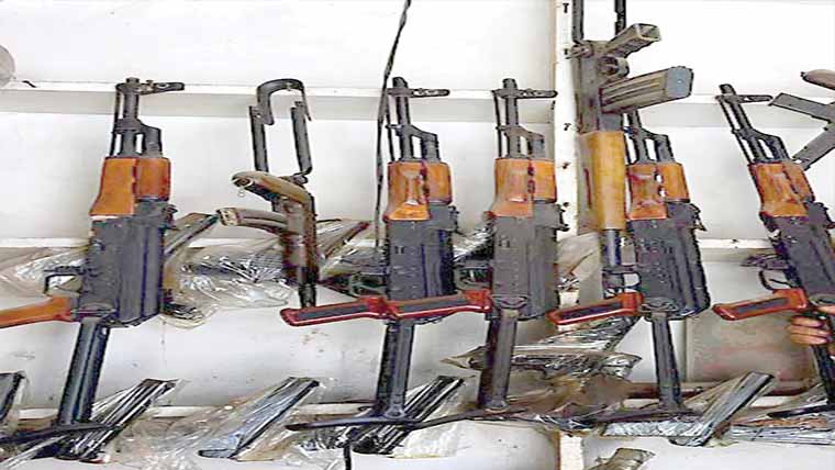  اسلحے کی نمائش کر نیوالا گرفتار