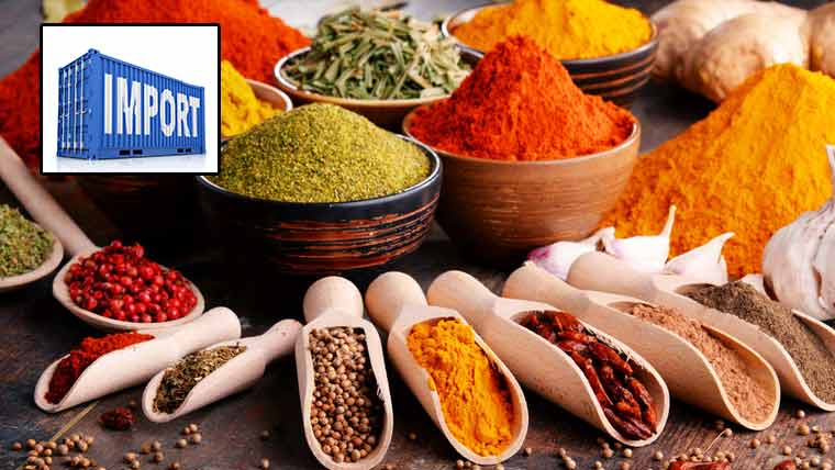 مصالحہ جات کی درآمدات  میں 13.56فیصد اضافہ