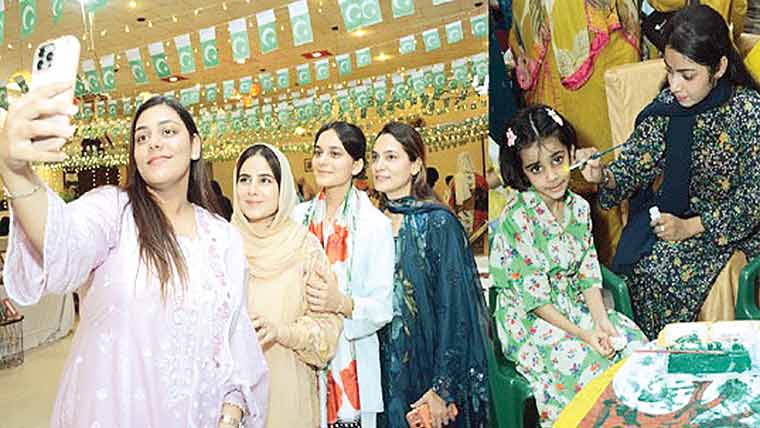 واپڈاٹاؤن میں جشن آزادی  فیسٹیول‘خواتین اوربچوں کی شرکت 