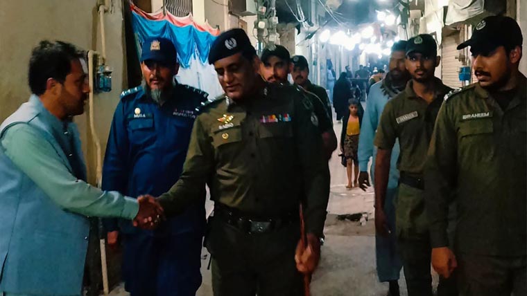 سی پی او کاجلوس روٹس کادورہ  انتظامات کا جائزہ لیا