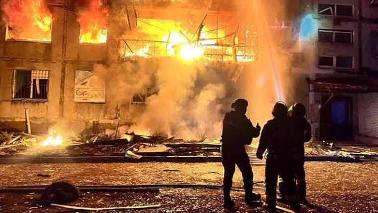 یوکرینی دارالحکومت پر روسی میزائل حملے ، 17افراد ہلاک
