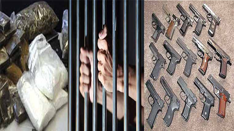 کینٹ سرکل سے متعددمنشیات  فروش گرفتار،چرس، اسلحہ ضبط 