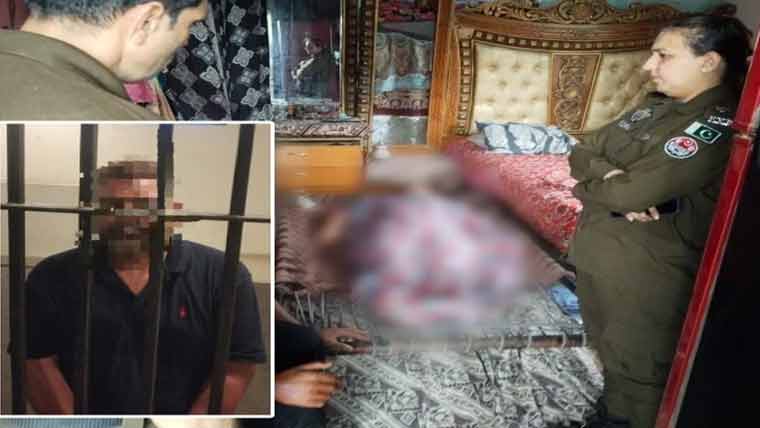 وحدت کالونی میں خاتون کے قتل میں شوہر، سوتیلا بیٹا ملزم 