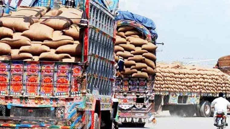  گجرات:جعلی پر مٹ پر گندم  منتقلی کی کوشش‘2ہزار بوری برآمد 
