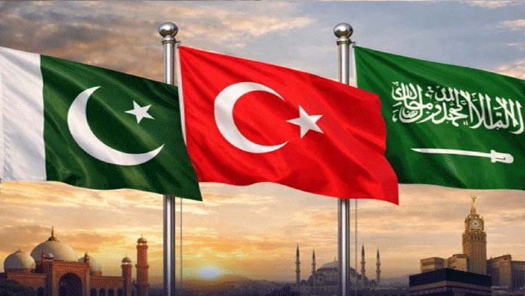  وفاقی ، صوبائی دارالحکومتوں میں سعودی  ترکیہ ،پاکستانی پرچموں کی بہار 