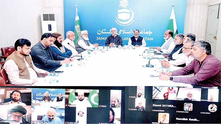16 اگست کو صوبائی دارالحکومتوں میں دھرنے ہونگے :حافظ نعیم