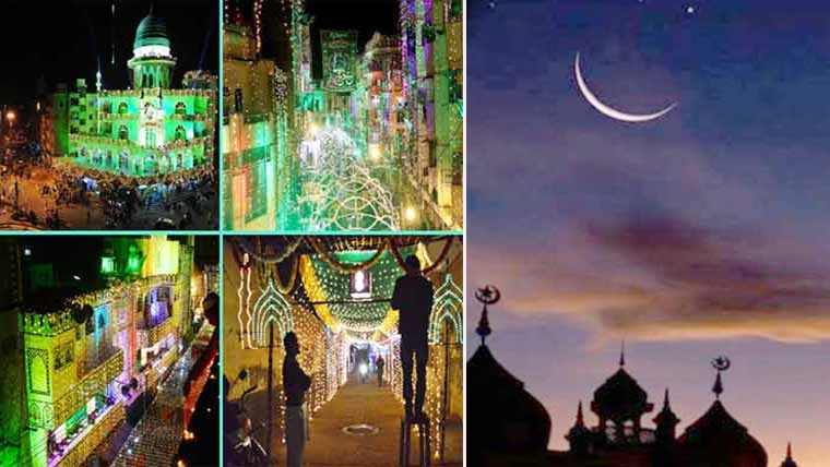 ربیع الاول کا چاند نظر نہیں آیا،عید  میلادالنبیؐ 26 اگست کو منائی جائیگی 