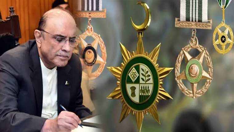 نمایاں  کارکردگی:داخلہ،خارجہ،خزانہ  کے  وزرا  سمیت372شخصیات  کیلئے  ایوارڈز