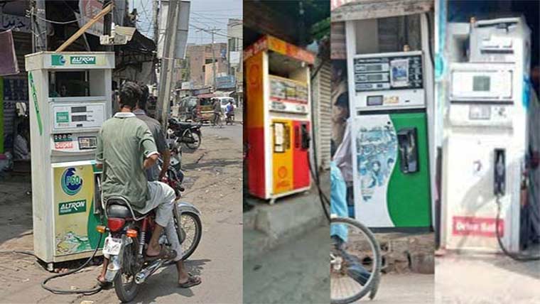  غیر قانونی پٹرول یونٹس کے خلاف بڑا کریک ڈاؤن
