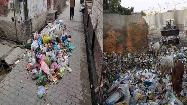 رہائشی علاقوں میں کولیکشن پوائنٹس پر کوڑے کے ڈھیر