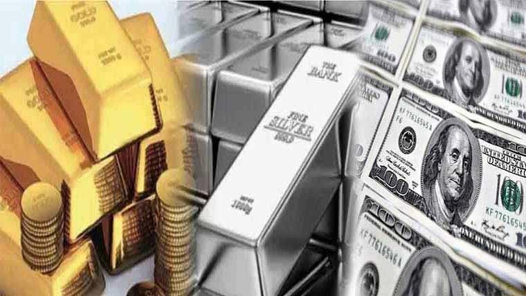 چاندی80، سونا 2000روپے مہنگا، ڈالر کی قدر مزید کم