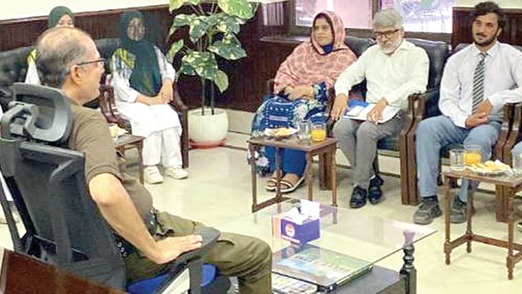 پولیس اور طلبہ میں رابطوں کے فروغ کیلئے گپ شپ سیشن