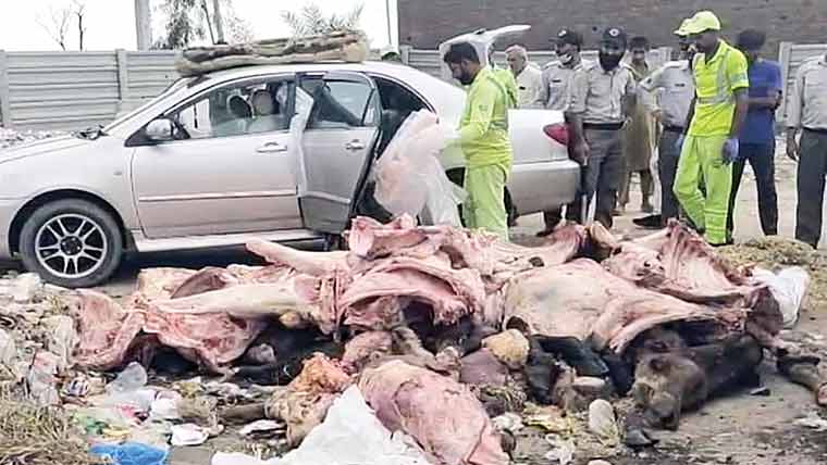 گوجرہ :غیر قانونی سلاٹر ہائوس سے  1400کلو مضر صحت گوشت برآمد 