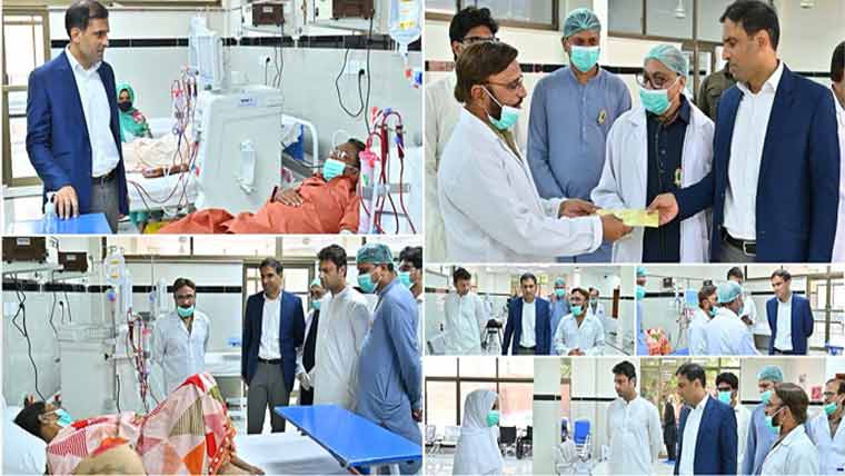  ڈی سی کا ہلال احمر میٹرنٹی ہسپتال کا دورہ، ڈائیلاسز سہولت کا جائزہ