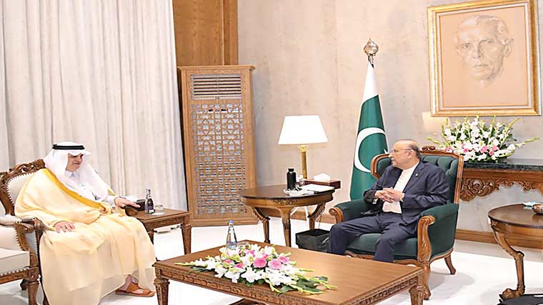 پاکستان کیلئے سعودی عرب کی مستقل حمایت کو سراہتے :آصف زرداری 