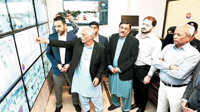 گورنر سندھ کا سی پی کے کا دورہ، سرویلنس سسٹم کا جائزہ 