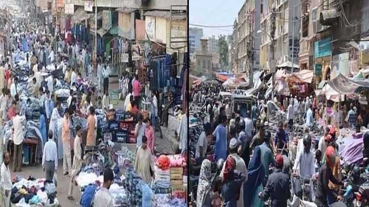  سیالکوٹ : بازاروں میں تجاوزات ، ٹریفک جام 