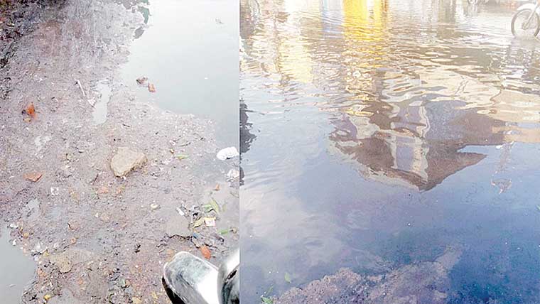  ڈسکہ :گلیاں بازار ٹوٹ پھوٹ کا شکار ، سیوریج کا پانی جمع 