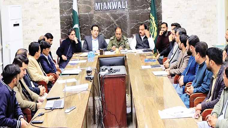 وزیراعلیٰ پنجاب کے متوقع دورہ میانوالی کیلئے اعلیٰ سطح کا اجلاس