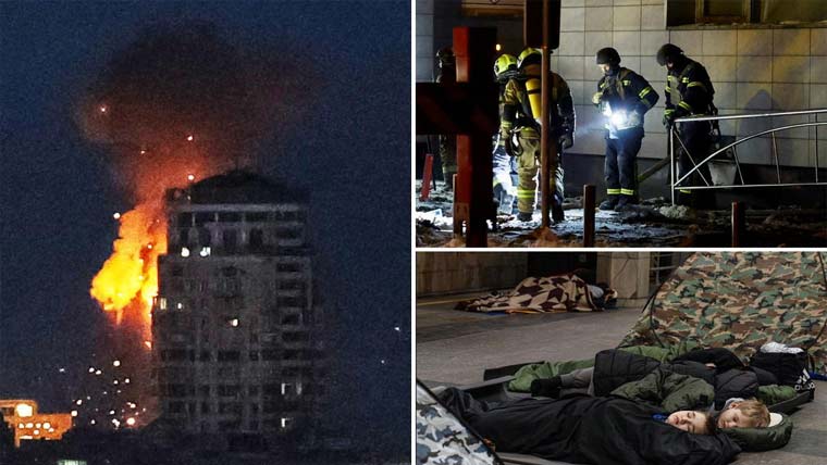 روس کا یوکرین پر 70 میزائل،450 ڈرون سے حملہ