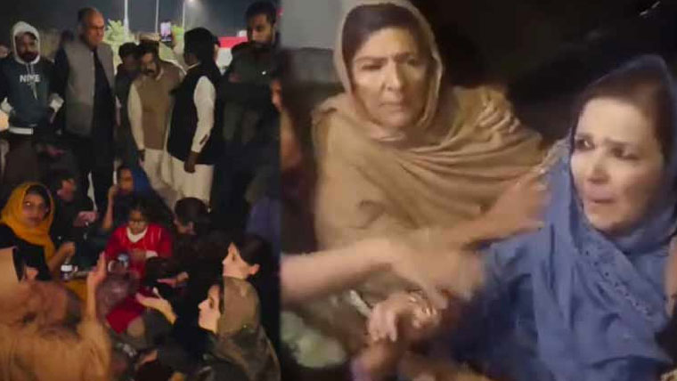 عمران سے ملاقات نہ ہونے پر بہنوں کا 10 گھنٹے طویل دھرنا ختم کر دیا گیا