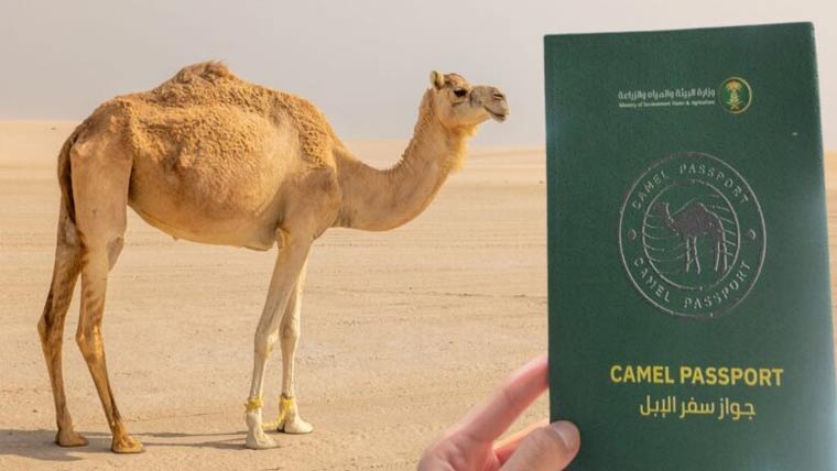 سعودی عرب میں اونٹوں  کیلئے پاسپورٹ 