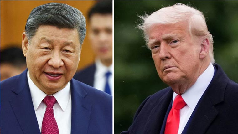 پیوٹن کے بعد امریکی صدر  ٹرمپ کا بھی چینی ہم منصب  شی جن پنگ سے ٹیلیفونک رابطہ 