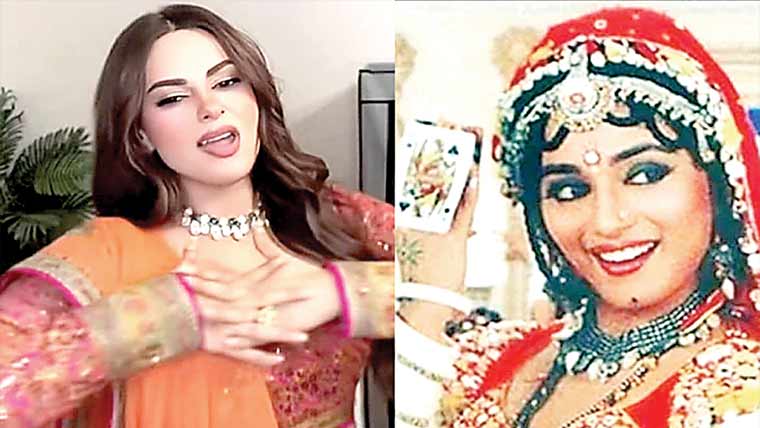 مادھوری کی نقل میں بولڈ لباس میں رقص پر امر خان پر تنقید