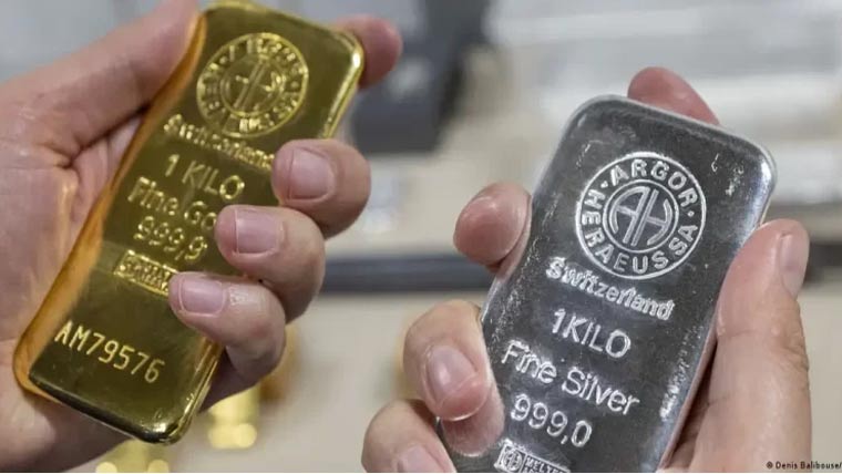 سونا ، چاندی کی قیمتیں گر گئیں 