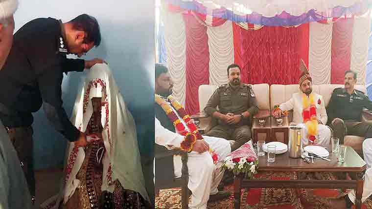 شہید کانسٹیبل کی بیٹی کی شادی ،پولیس افسروں کی شرکت ،تحائف پیش 