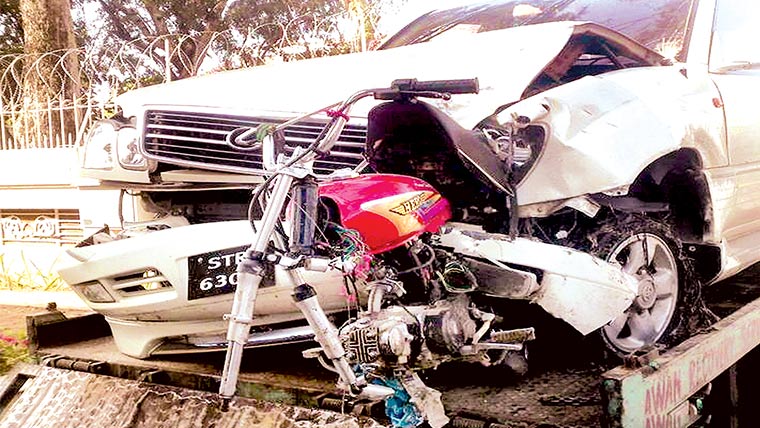 موٹرسائیکل سوارجاں بحق