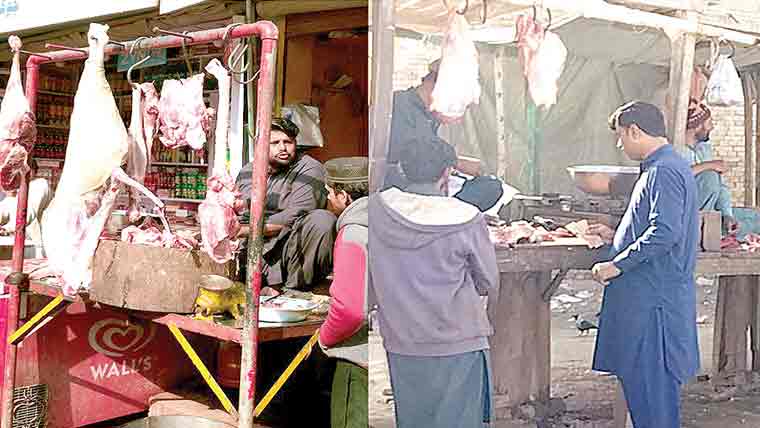 کہروڑپکا : بیمار جانوروں کا گوشت فروخت، من مانے نرخ مقرر