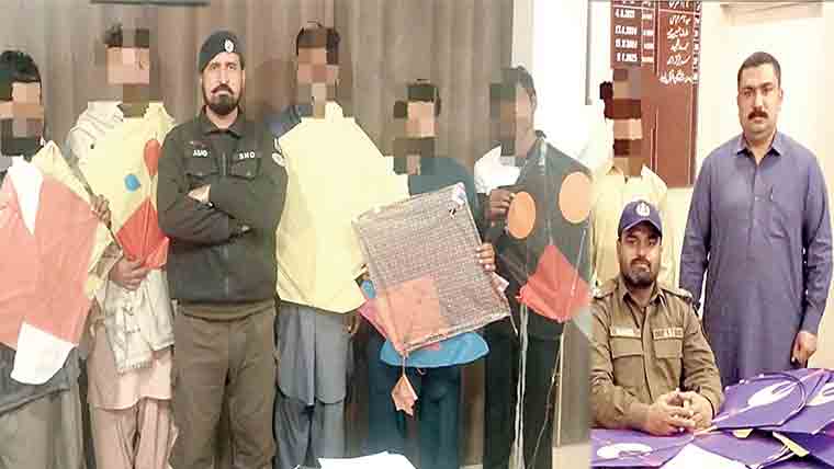 پتنگ بازوں کیخلاف کاروائی 6 بچوں اور والد صاحبان سمیت 17 گرفتار