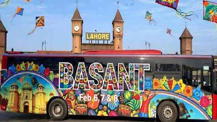 بسنت کے دوران شہر میں 24روٹس پر بس سروس بحال 