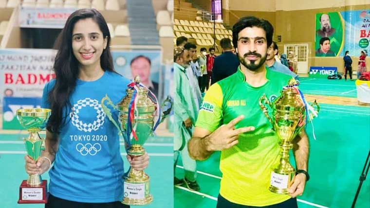 براق بیڈمنٹن چیمپئن شپ:ماہور  شہزاد اور مراد علی سنگلز ٹائٹل کے فاتح