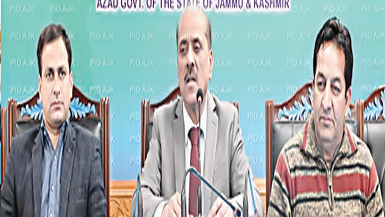  محمد بشیر مرزا نے ناظم تعلقات عامہ آزاد کشمیر کا چارج سنبھال لیا 