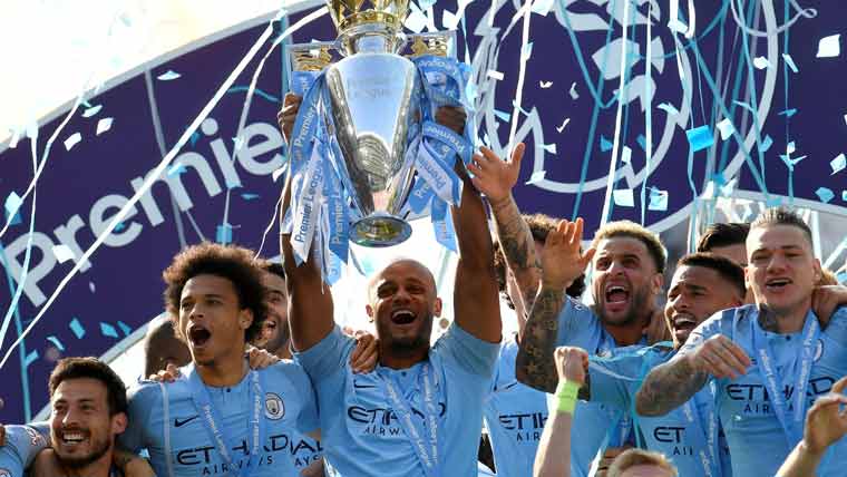 انگلش پریمیئر لیگ مانچسٹر  سٹی کی شاندار کامیابی 
