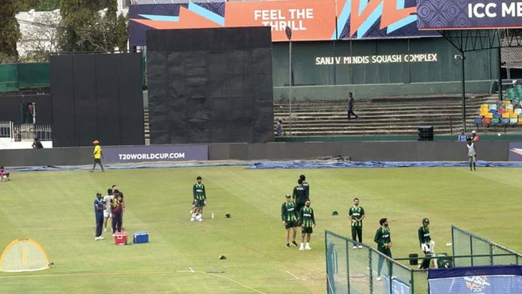  قومی سکواڈ کا کولمبو کرکٹ  کلب میں پریکٹس سیشن 