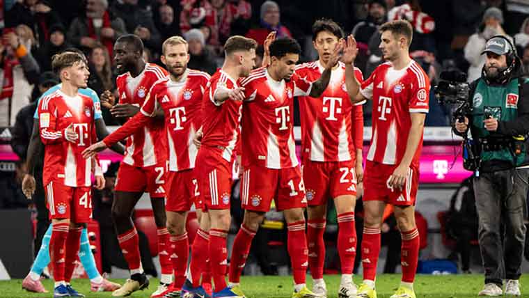 بائرن میونخ کی ہوفن  ہائم کے خلاف بڑی فتح 