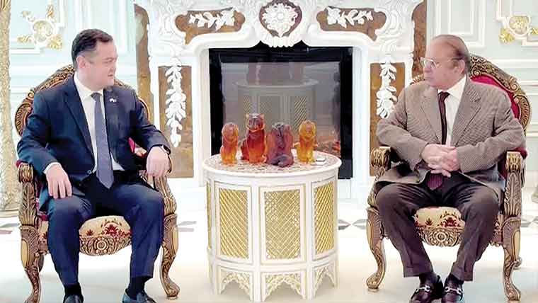 نواز شریف سے ازبکستان کے سفیر کی ملاقات ، صدر کا خط پہنچایا